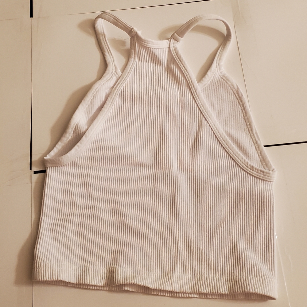 🤩New free people happiness crop white top in size  M/L - Picture 4 of 5